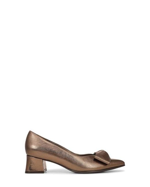 Naturalizer Brown Mavis Bow Pointed Toe Pump