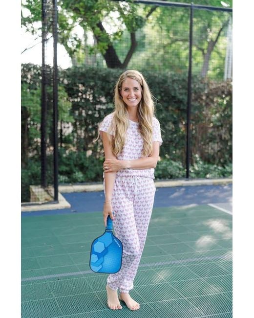Lila and Hayes Pink Melanie Pajama Jogger Pant Set