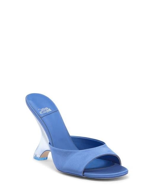 Jeffrey Campbell Blue Mew 2 Satin Slide Sandal