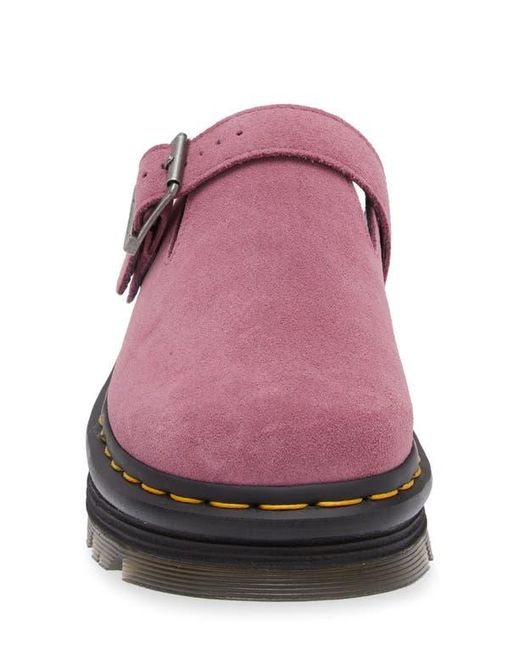 Dr. Martens Purple Zebzag Water Resistant Slingback Clog