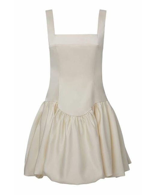 strapless open back dress Strapless Peplum Mini Dress – WeWoreWhat main image 0