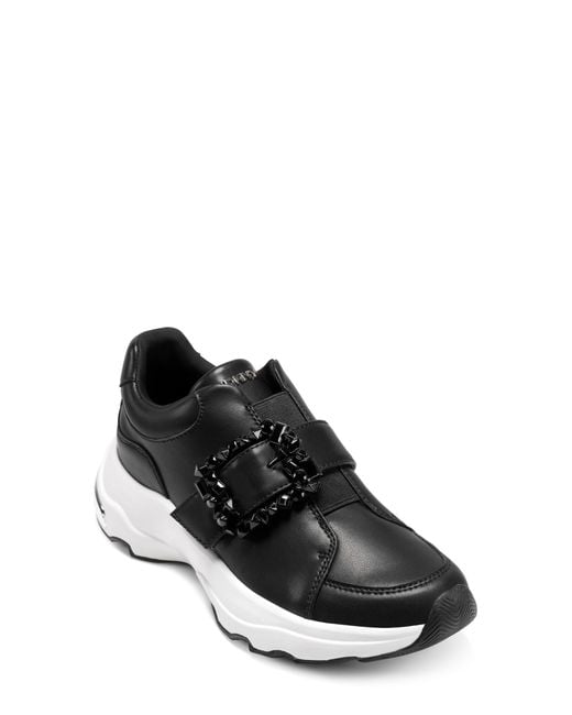 DKNY Black Jendaya Buckle Sneaker