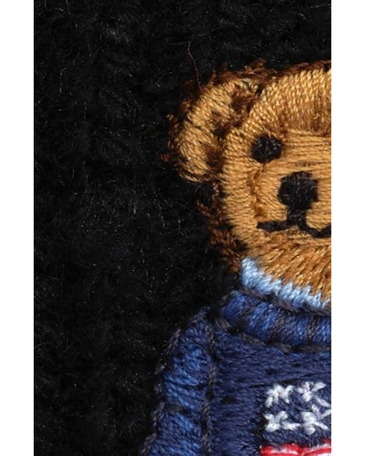 Polo Ralph Lauren Black Flag Bear Beanie for men