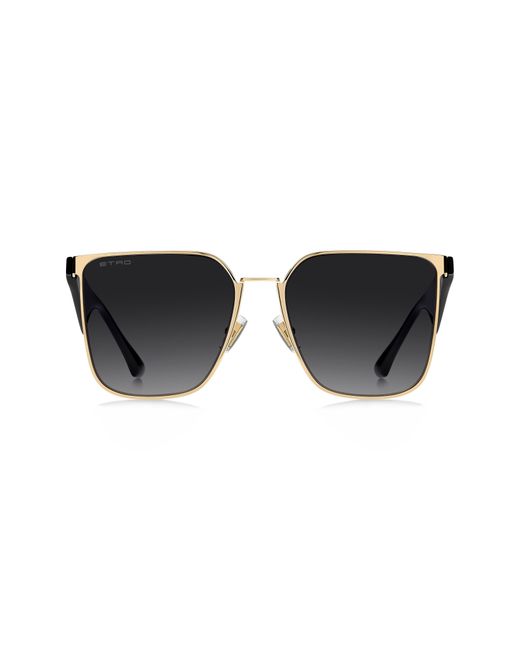Etro Black 58Mm Gradient Square Sunglasses