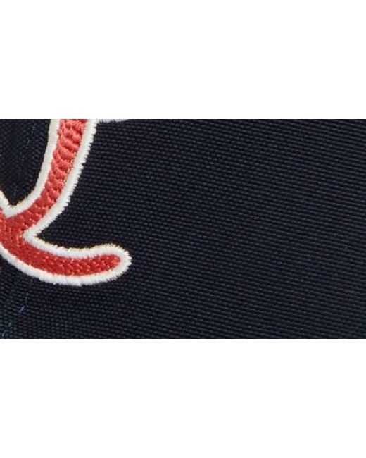 Christian Louboutin Blue Mooncrest Ivy Embroidered Monogram Canvas Baseball Cap for men