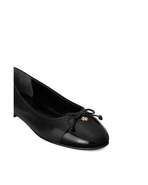 Tory Burch Black Cap Toe Ballet Flat