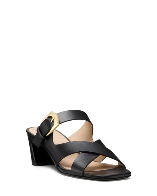 Stuart Weitzman Black Sai Slide 50