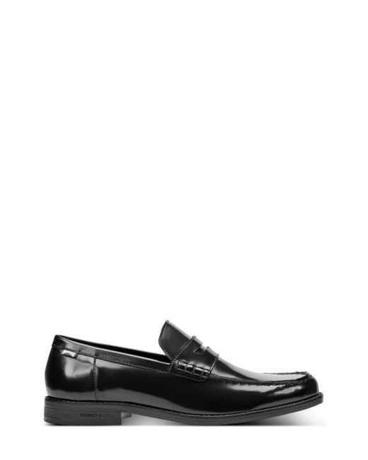 Kenneth Cole Black Paco Leather Penny Loafer for men