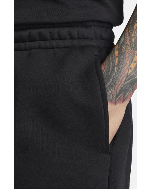 Nike Black Oversize Tech Fleece Reimagined Drawstring Pants for men