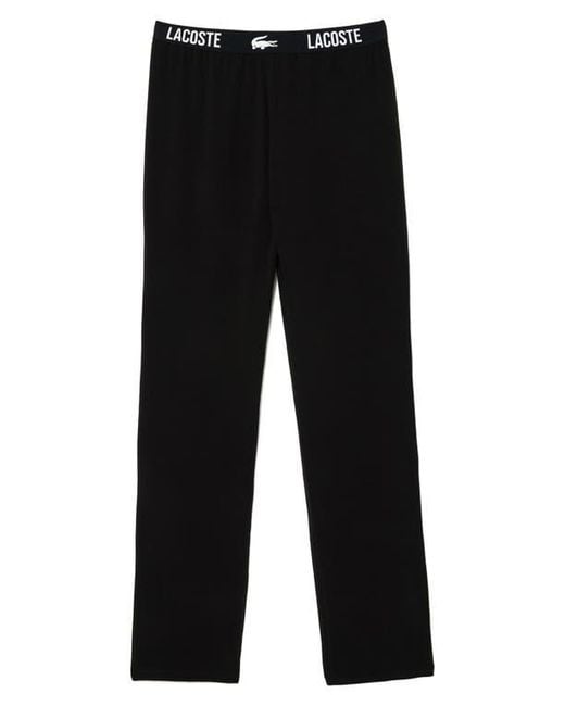 Lacoste Black Pajama Pants for men