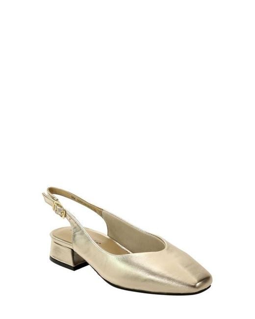 David Tate Natural Sugar Slingback Pump