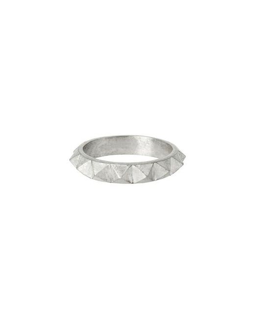 AllSaints Multicolor Square Stud Ring for men
