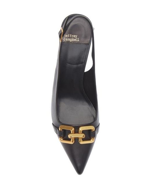 Jeffrey Campbell White Nakita Slingback Pointed Toe Pump