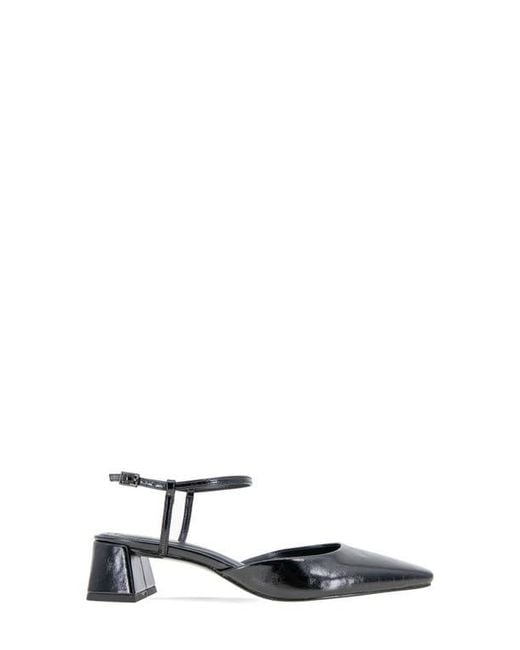 BCBGMAXAZRIA White Queenie Ankle Strap Pump