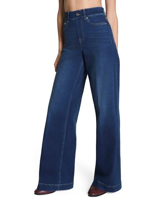 Spanx Blue Spanxshape Pull-On Wide Leg Jeans 2.0