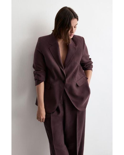 Mango Purple Suit Blazer