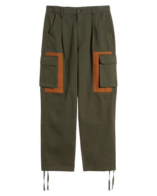 Afield Out Green Daybreak Cotton Cargo Pants for men