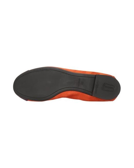 Pretty Ballerinas Red Round Toe Elasticated Ballet Flat