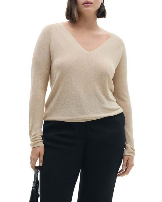 Mango Natural Metallic Sweater