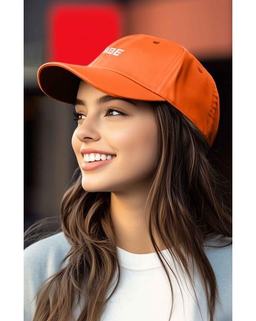 Alix Orange Babe Embroidered Cap