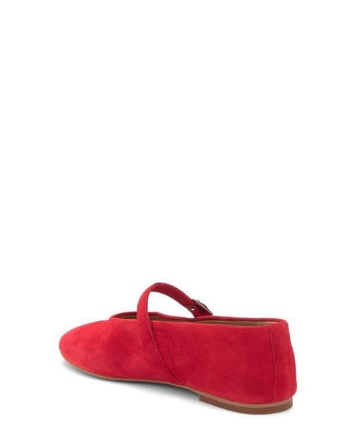 Steve Madden Red Dreaming Mary Jane Flat