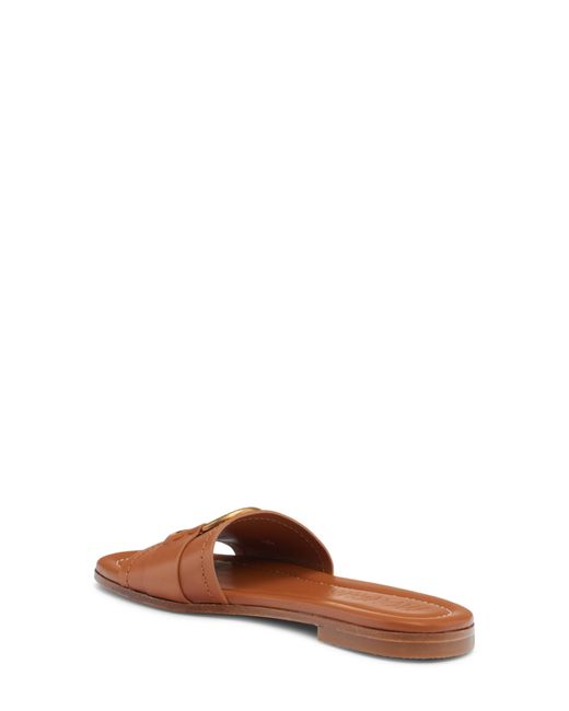 Moncler Brown Bell Slide Sandal