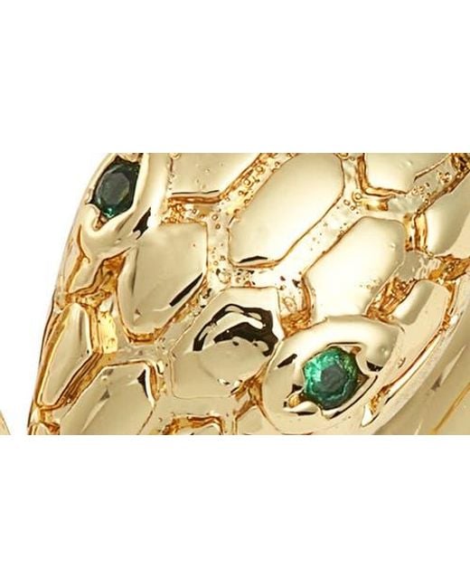 Child Of Wild Metallic Sahara Snake Cubic Zirconia Ring