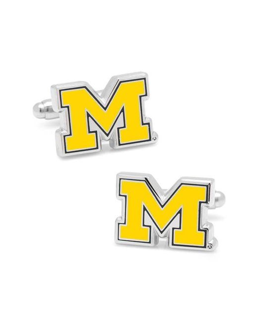 Cufflinks Inc. Yellow Michigan Wolverines Cuff Links for men