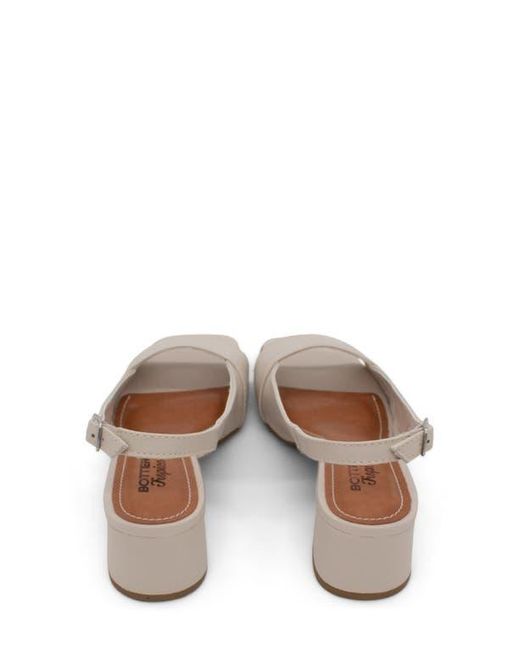 BOTTER White Square Toe Slingback Sandal