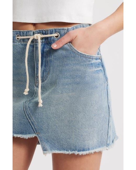 PTCL Blue Ridge Drawstring Waist Cutoff Denim Shorts