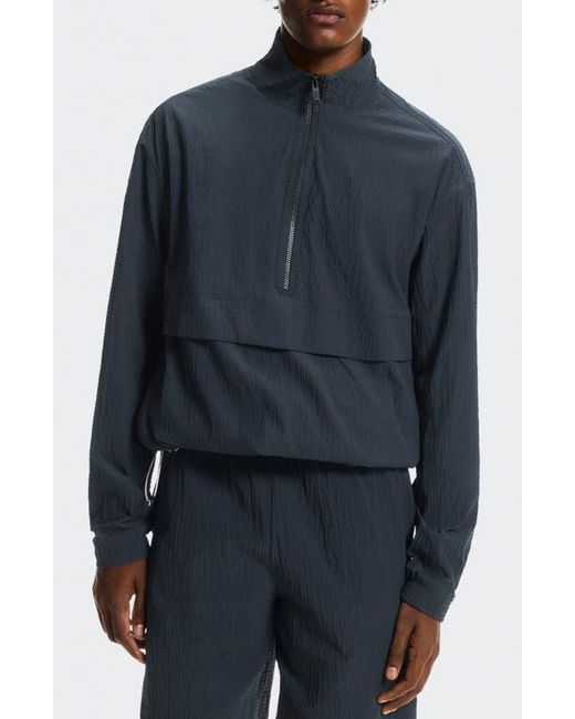 On Shoes Blue Courtside Half Zip Pullover for men