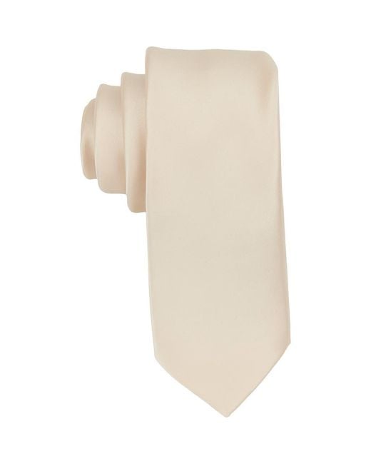 Brooklyn Brigade Natural Solid Satin X-Long Tie for men