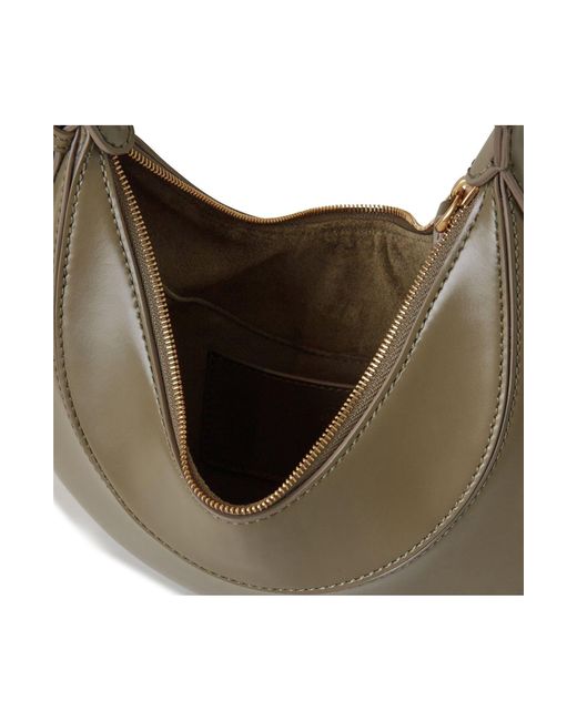 Mulberry Gray Mini Pimlico Super Lux Leather Hobo Bag