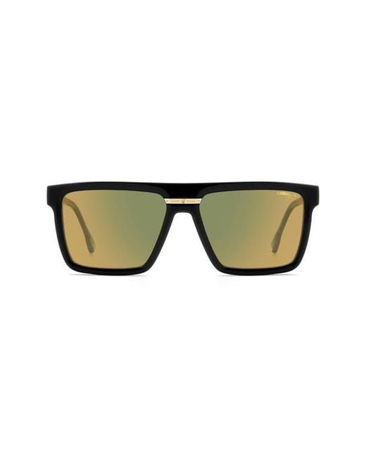 Carrera Green Victory 58Mm Rectangular Flat Top Sunglasses for men