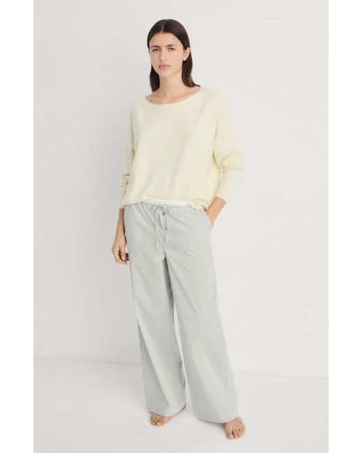 Mango Gray Stripe Pajama Pants