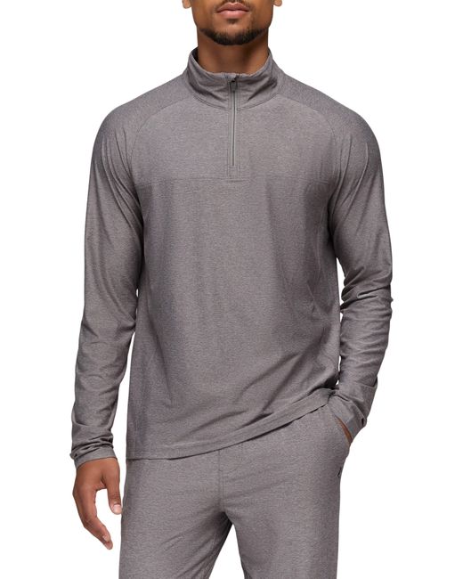 Prana Gray Altitude Tracker Performance Quarter Zip for men