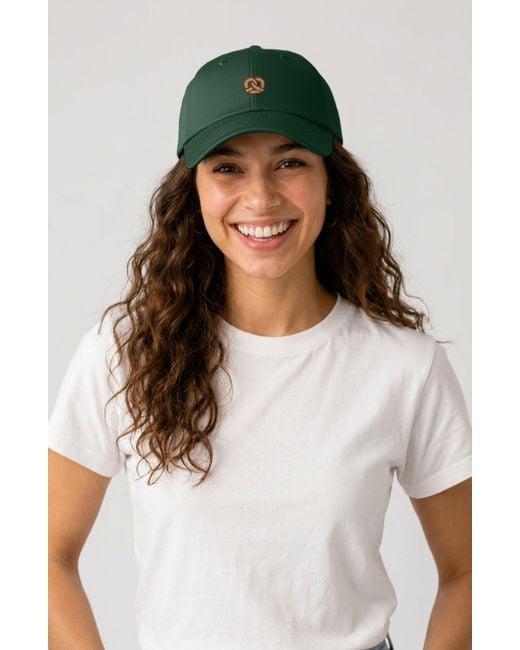 Alix White Pretzel Dad Cap