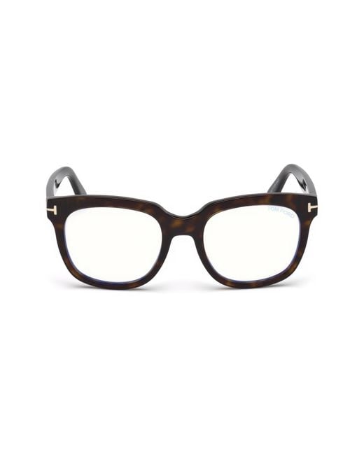 Tom Ford Brown 53Mm Geometric Light Blocking Glasses