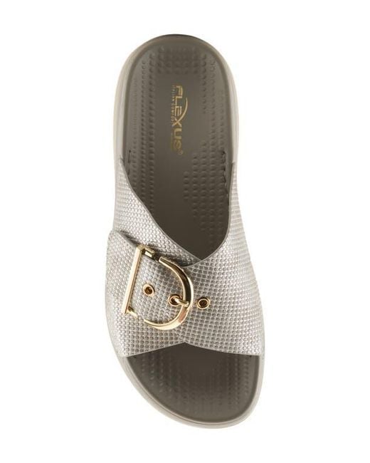 Flexus by Spring Step Gray Brewer Slide Sandal