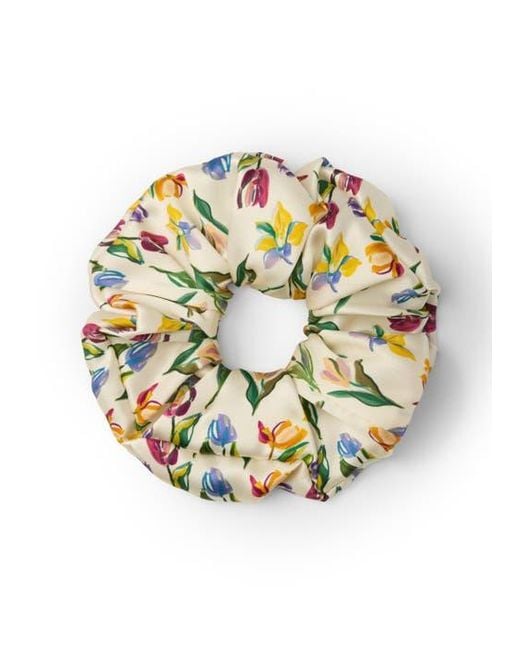 OLAH Metallic Tulip Silk Scrunchie