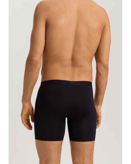 Hanro Blue Micro Touch Long Boxer Brief for men