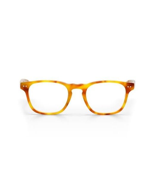 Eyebobs Orange Old Sport 47Mm Rectangular Reading Glasses for men