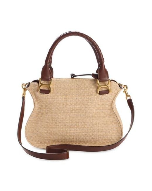 Chloé Brown Marcie Woven Satchel