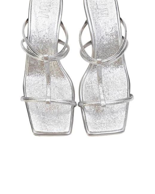 Prologue Shoes White Mocha Strap Heel Sandal