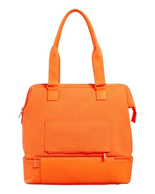 BEIS Orange The Mini Weekender Travel Bag