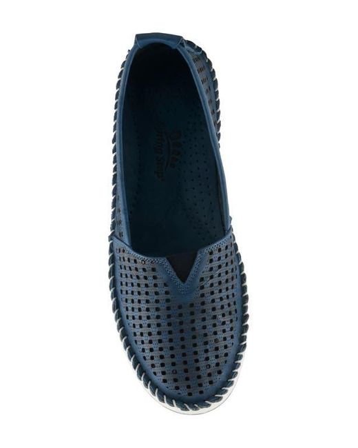 Spring Step Blue Emerson Platform Loafer
