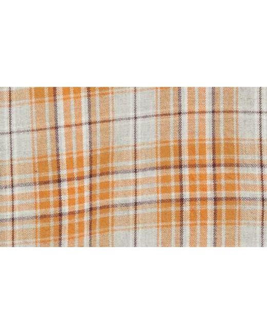 James Campbell Natural Vulcan Trim Fit Plaid Cotton Button-Up Shirt for men