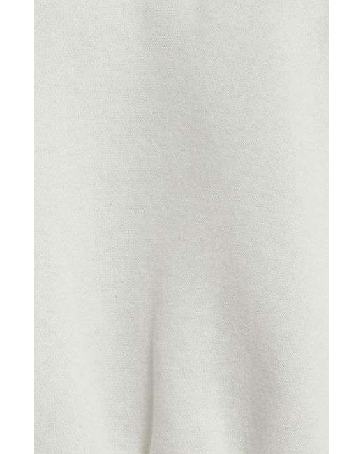 Nike White Sportswear Phoenix Fleece V-neck Crop Sweatshirt