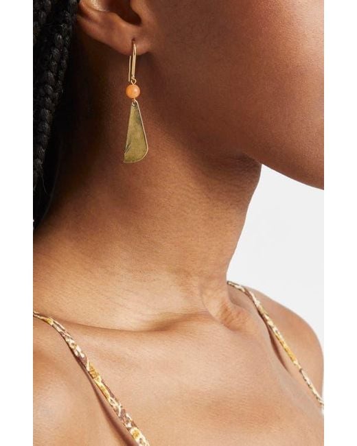 Isabel Marant Metallic Mismatched Drop Earrings