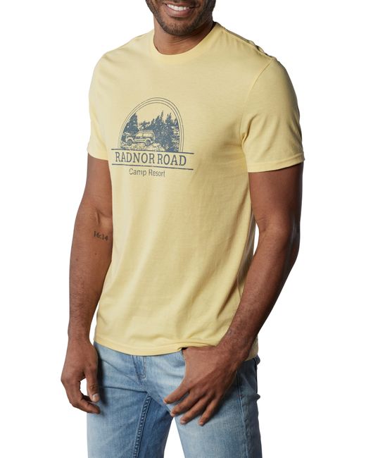 The Normal Brand Yellow Radnor Road Graphic T-shirt for men